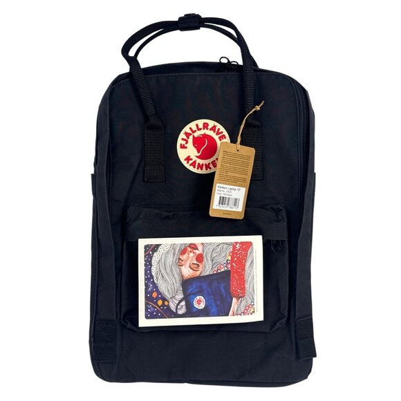 Fjallraven Unisex Kanken 15" Laptop 18L Backpack w/seat cushion 23524 Black OS - Picture 1 of 10